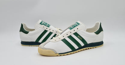 *NEW* Vintage 1980s Adidas Rom with Green stripes UK 7 / EUR 40 2/3