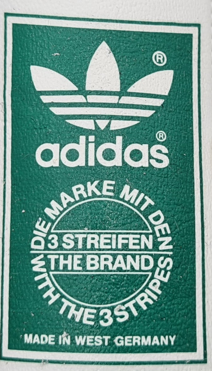 *NEW* Vintage 1980s Adidas Rom with Green stripes UK 7 / EUR 40 2/3