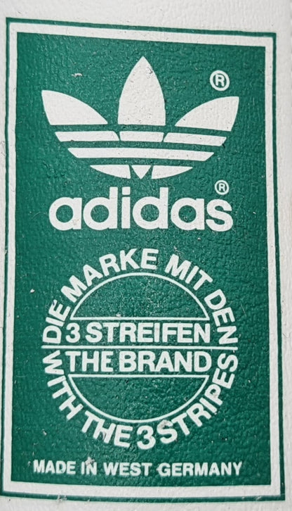 *NEW* Vintage 1980s Adidas Rom with Green stripes UK 7 / EUR 40 2/3