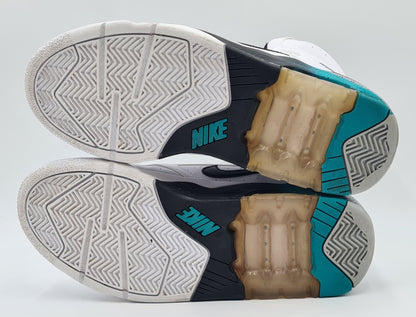 *TOP* 2012 Nike Air Force 180 Mid White Grey Emerald UK 7,5 / EUR 42