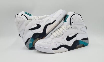 *TOP* 2012 Nike Air Force 180 Mid White Grey Emerald UK 7,5 / EUR 42