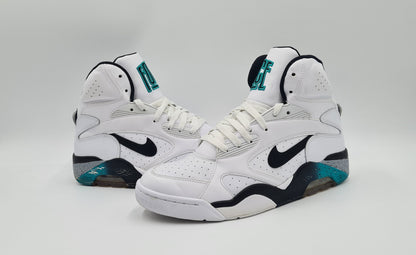 *TOP* 2012 Nike Air Force 180 Mid White Grey Emerald UK 7,5 / EUR 42