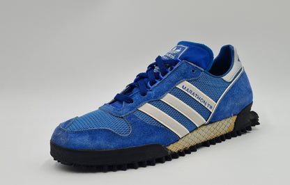 *TOP* Vintage 1980er Adidas Marathon TR Blau West Germany UK 7 / EUR 40 2/3
