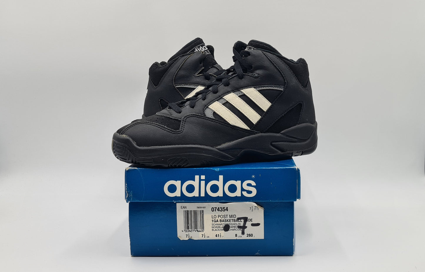 *NEW* Vintage 1995 Adidas Lo Post Basketball Shoes Korea UK 7.5 / EUR 41 1/3
