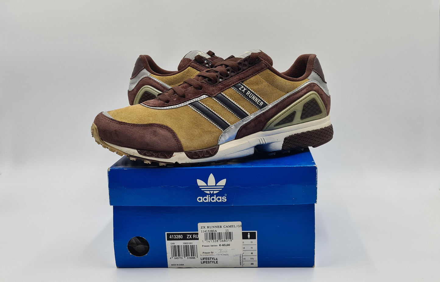 *Guter Zustand* Vintage 2005 Adidas ZX Runner Gr. UK 11 / EUR 46