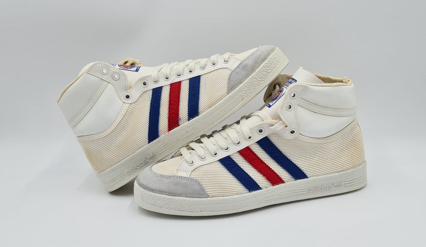 Vintage 1980er Adidas Americana Hungary UK 10 / EUR 44 2/3