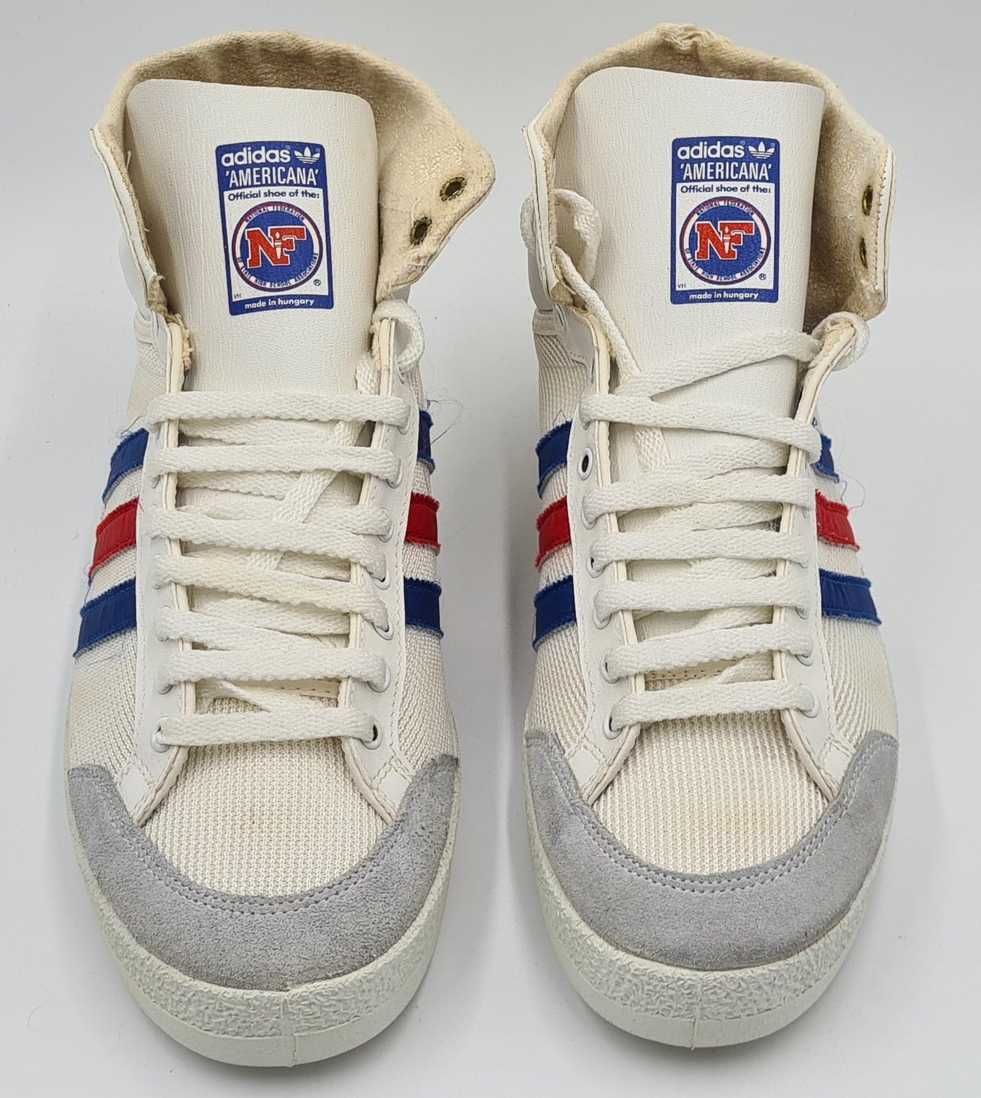 Vintage 1980er Adidas Americana Hungary UK 10 / EUR 44 2/3