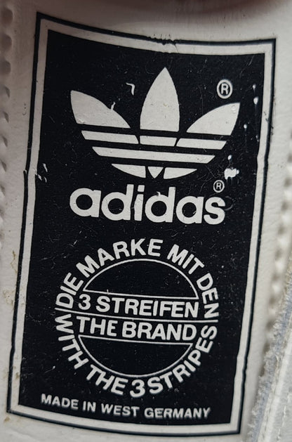 *NEW* Vintage 1980s Adidas Universal with Black Stripes UK 13 / EUR 48 2/3