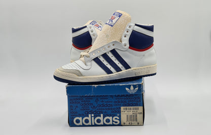 *NEW* Vintage 1980s Adidas Top Ten High Made in France UK 9 / EUR 43 1/3