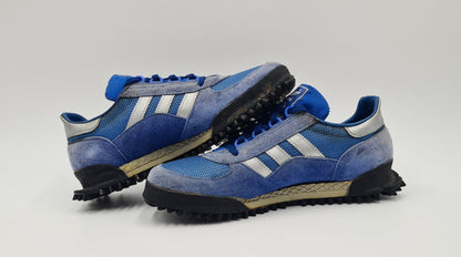 *Fair condition* Vintage 1980s Adidas Marathon TR Blue West Germany UK 6.5 / EUR 40