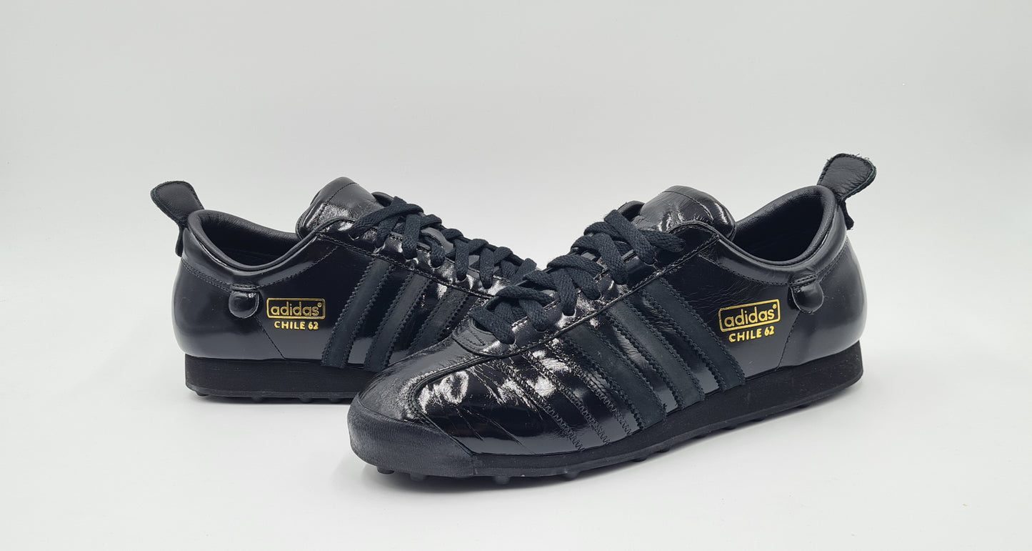 *WIE NEU* Vintage 2005 Adidas Chile 62 Schwarz UK 10 / EUR 44 2/3