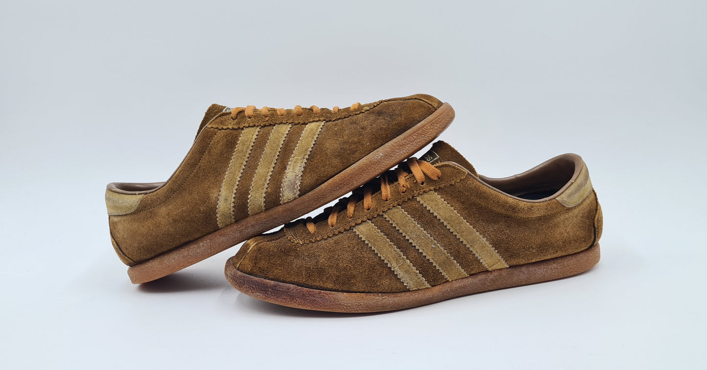 Vintage 1980s Adidas Tobacco Made in France UK 11.5 / EUR 46 2/3