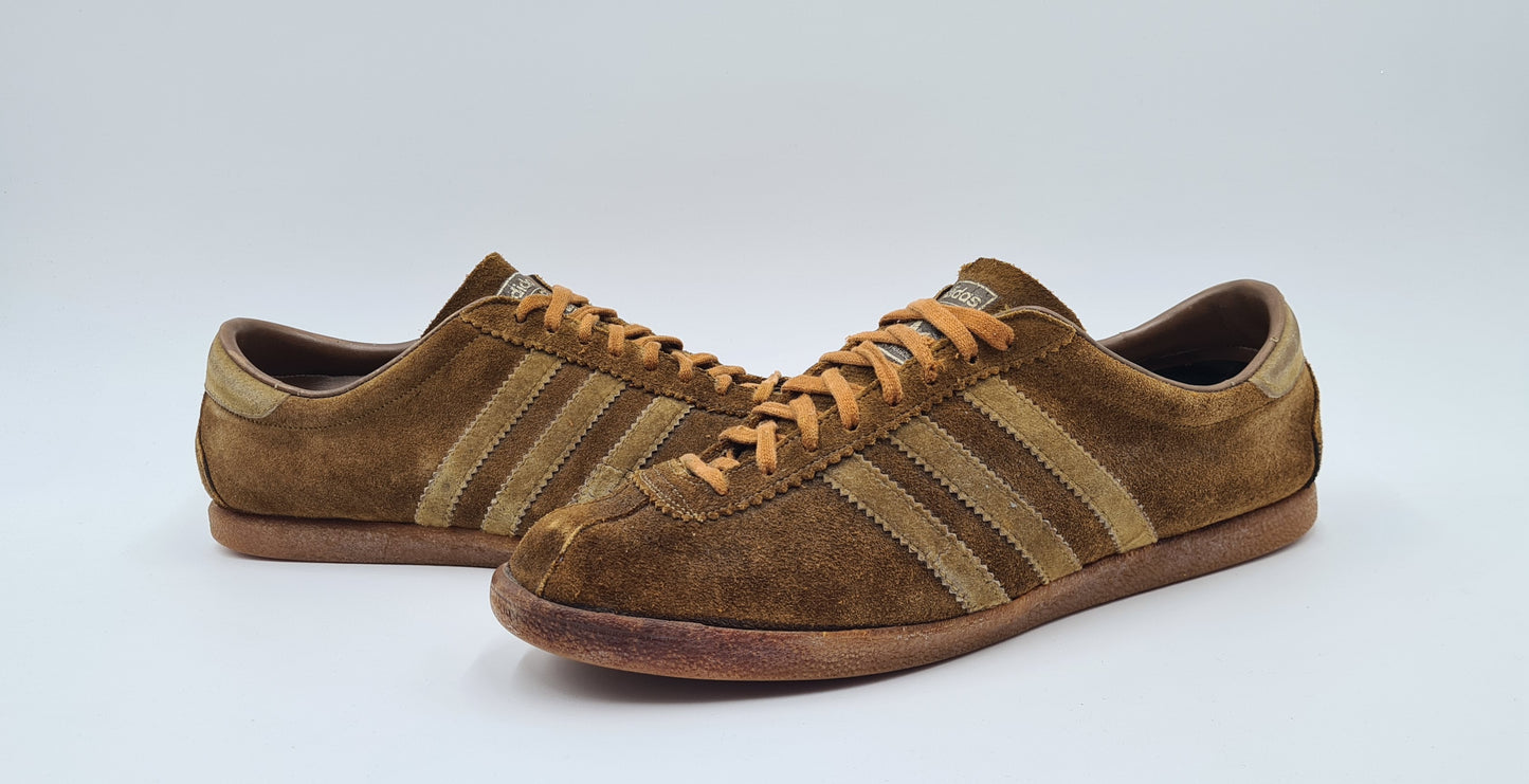 Vintage 1980s Adidas Tobacco Made in France UK 11.5 / EUR 46 2/3