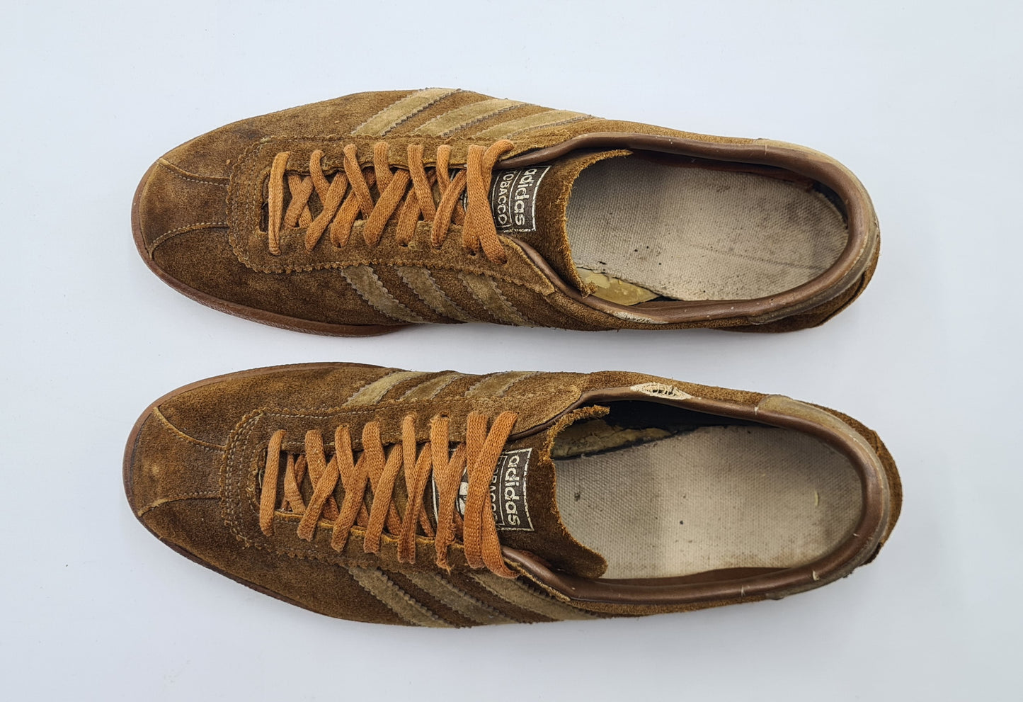 Vintage 1980s Adidas Tobacco Made in France UK 11.5 / EUR 46 2/3