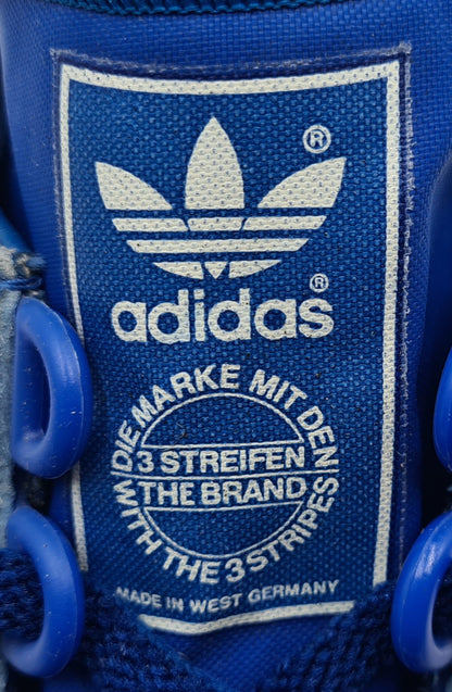 *TOP* Vintage 1980er Adidas Marathon TR Blau West Germany UK 7 / EUR 40 2/3
