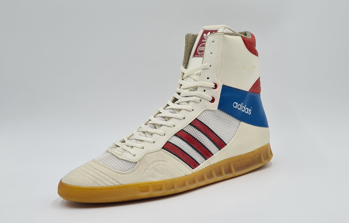 *TOP* Vintage 1980s Adidas Handball Hi West Germany UK 12.5 / EUR 48
