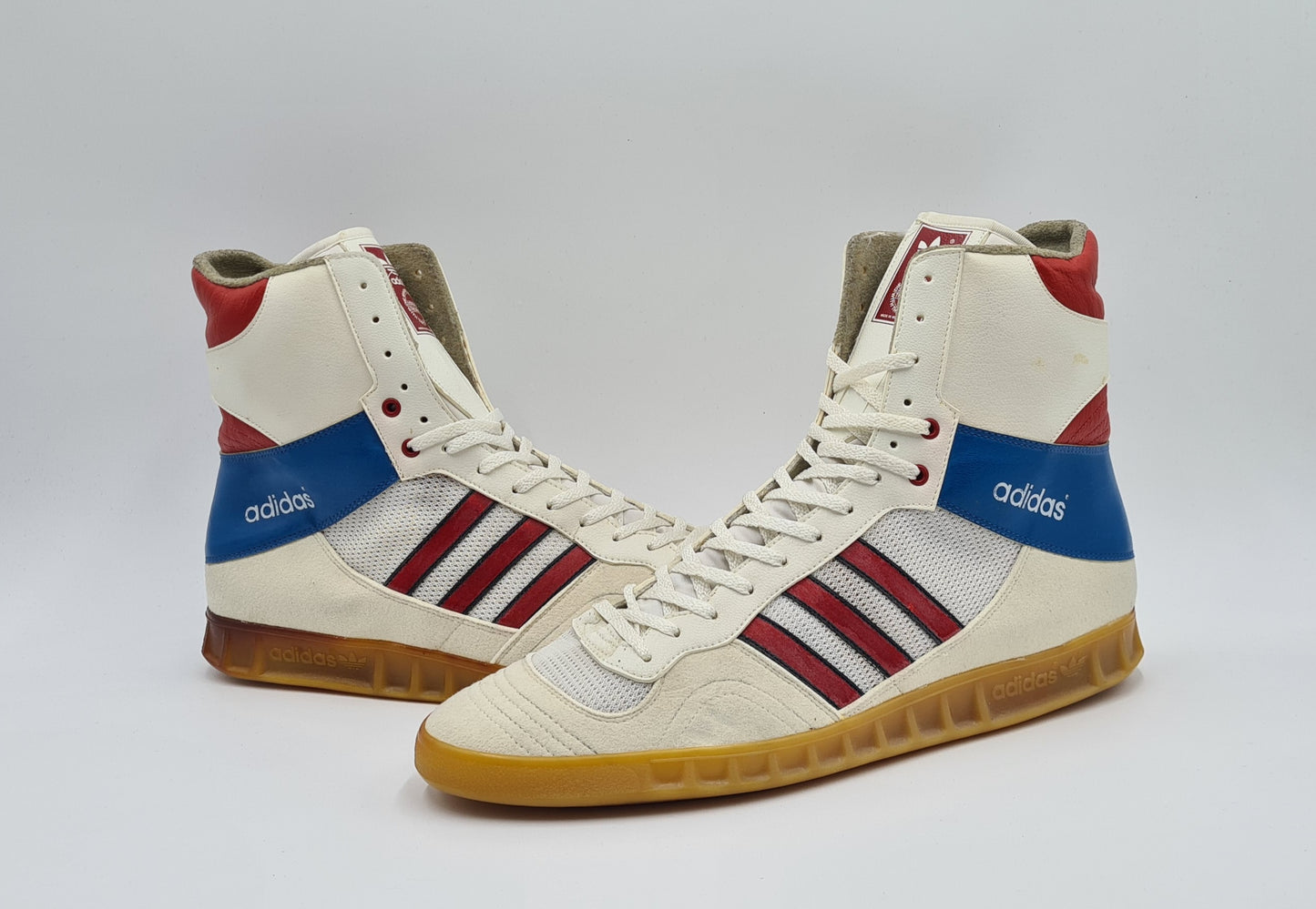 *TOP* Vintage 1980s Adidas Handball Hi West Germany UK 12.5 / EUR 48