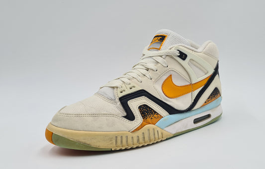 *Ordentlicher Zustand* 2014 Nike Air Tech Challenge II 'Kumquat' Agassi Gr. UK 8 / EUR 42,5