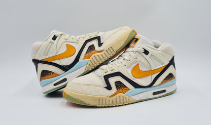 *Ordentlicher Zustand* 2014 Nike Air Tech Challenge II 'Kumquat' Agassi Gr. UK 8 / EUR 42,5