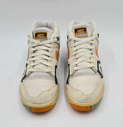 *Ordentlicher Zustand* 2014 Nike Air Tech Challenge II 'Kumquat' Agassi Gr. UK 8 / EUR 42,5