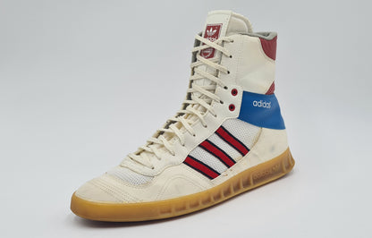 *TOP* Vintage 1980er Adidas Handball Hi UK 9,5 / EUR 44