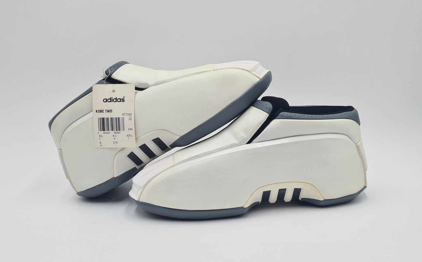 *NEU* 2001 Adidas Kobe Two Weiß Gr. UK 8,5 / EUR 42 2/3
