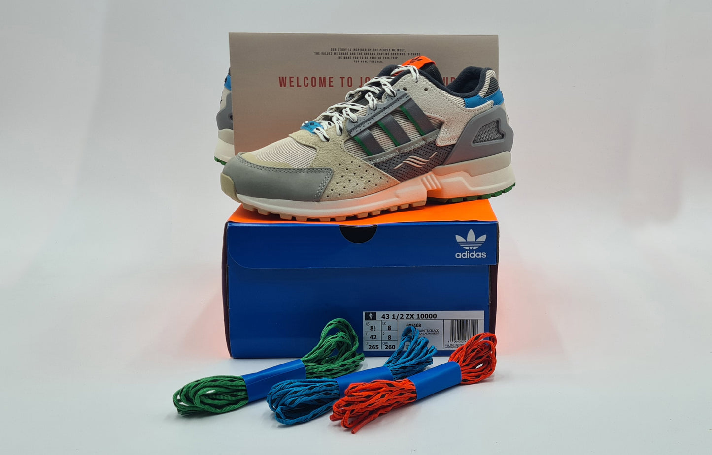 *NEU* 2021 Adidas x 43einhalb ZX 10000 Joint Path Gr. UK 8 / EUR 42