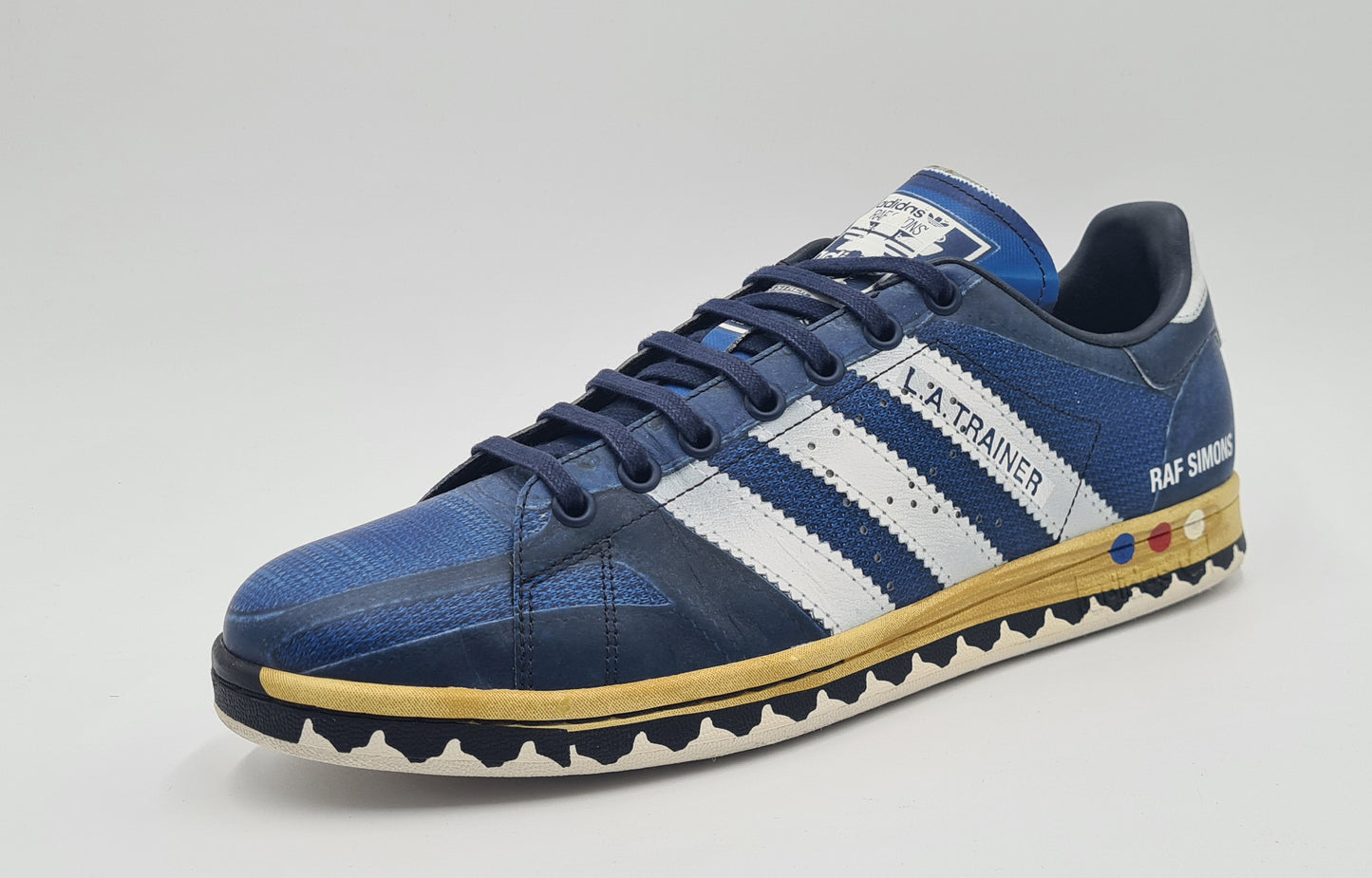*WIE NEU* 2018 Adidas Stan Smith x Raf Simons LA Trainer Gr. UK 10,5 / EUR 45 1/3