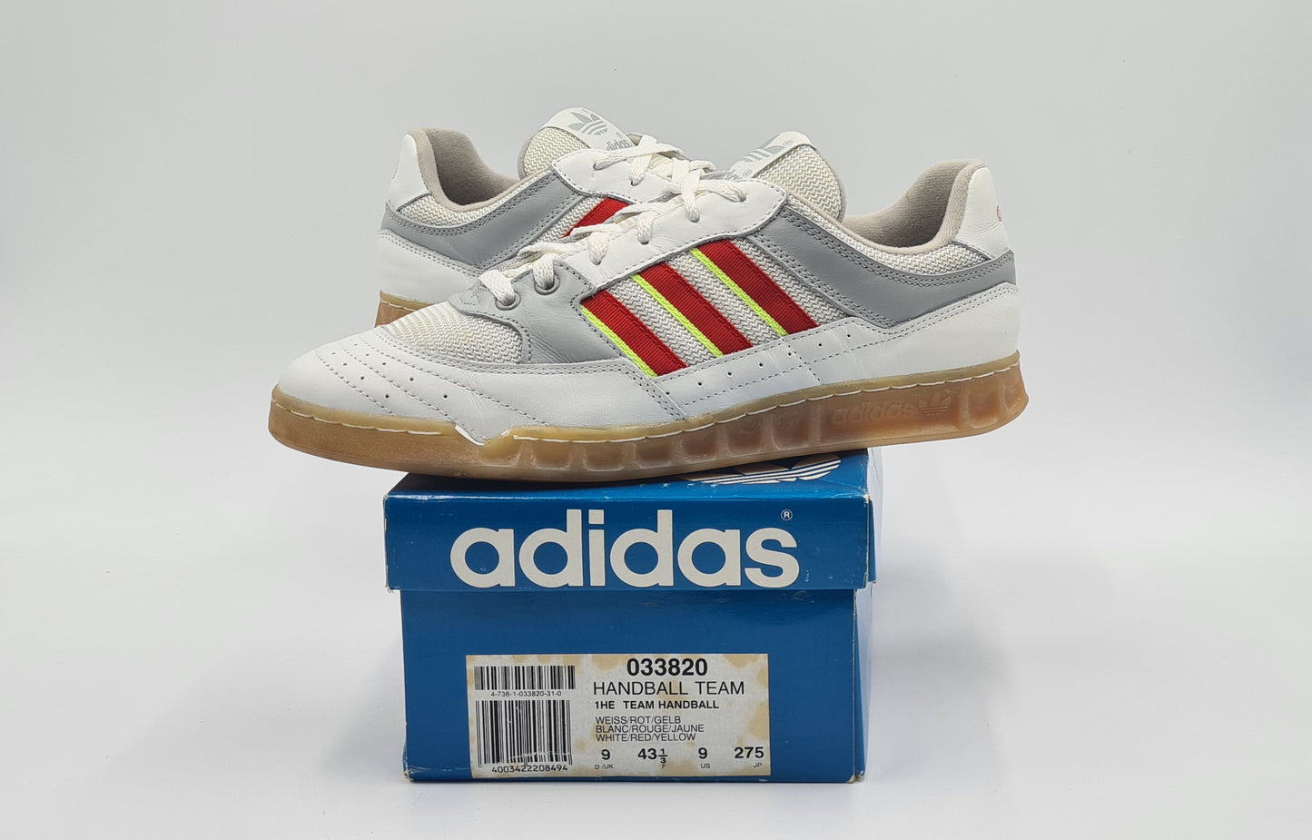 *WIE NEU* Vintage 1990 Adidas Handball Team Taiwan UK 9 / EUR 43 1/3