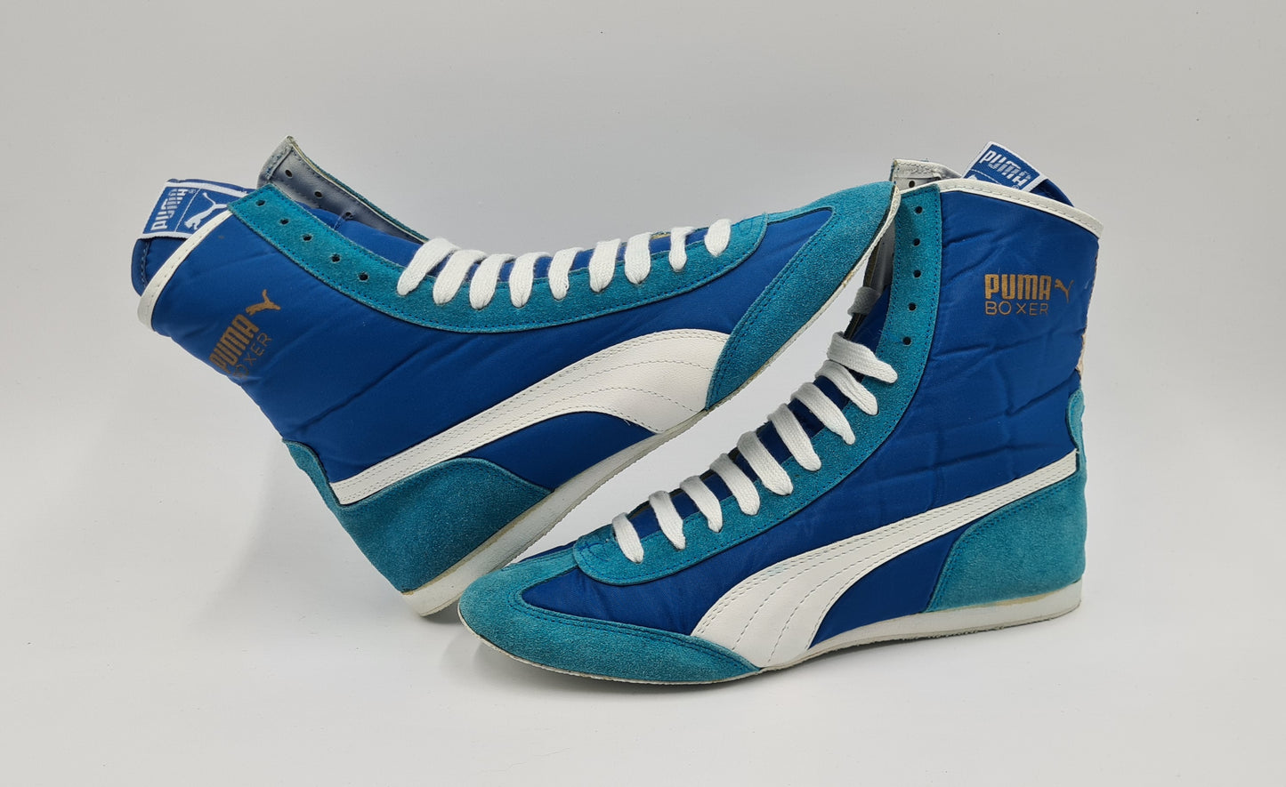 *NEU* Vintage 1980er Puma Boxer Boxschuhe Taiwan Gr. UK 9 / EUR 43