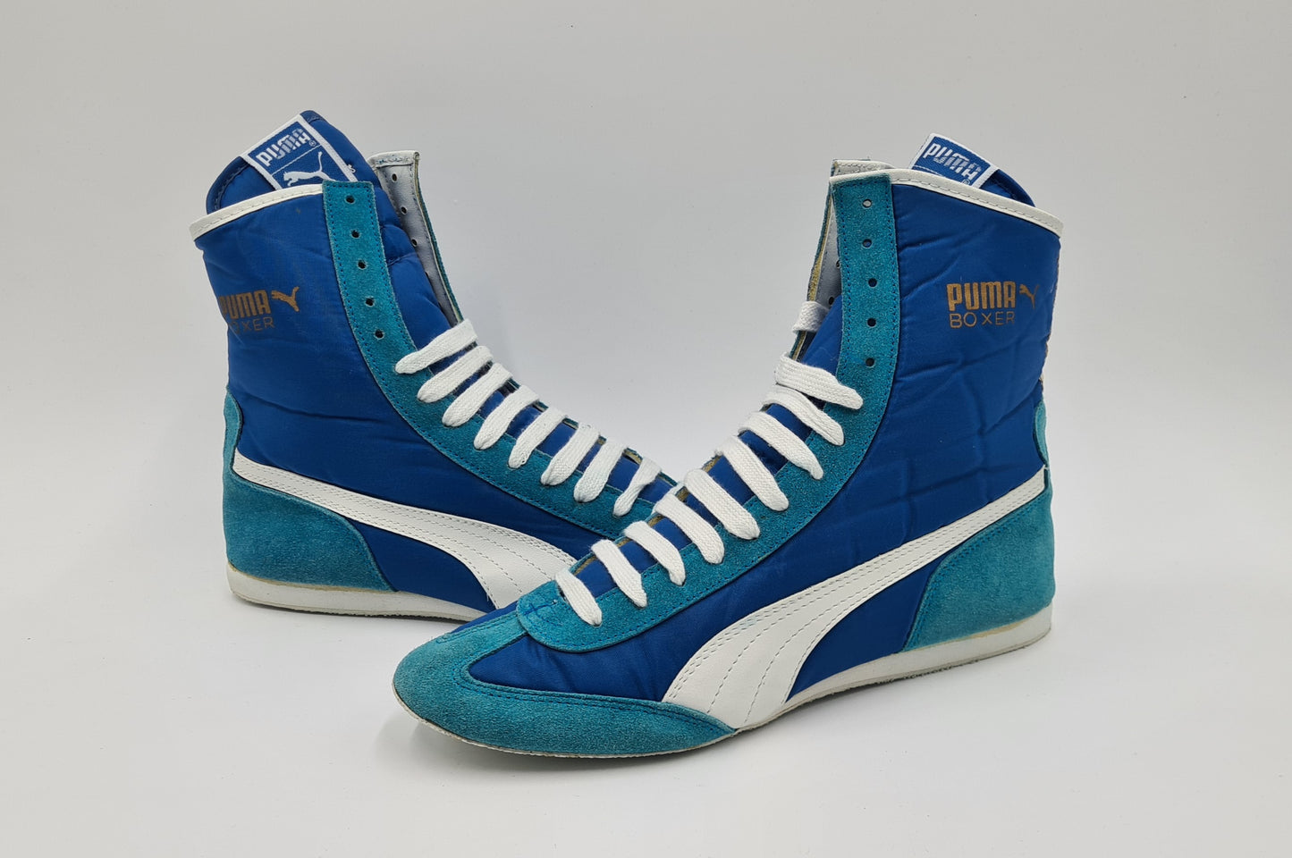 *NEU* Vintage 1980er Puma Boxer Boxschuhe Taiwan Gr. UK 9 / EUR 43