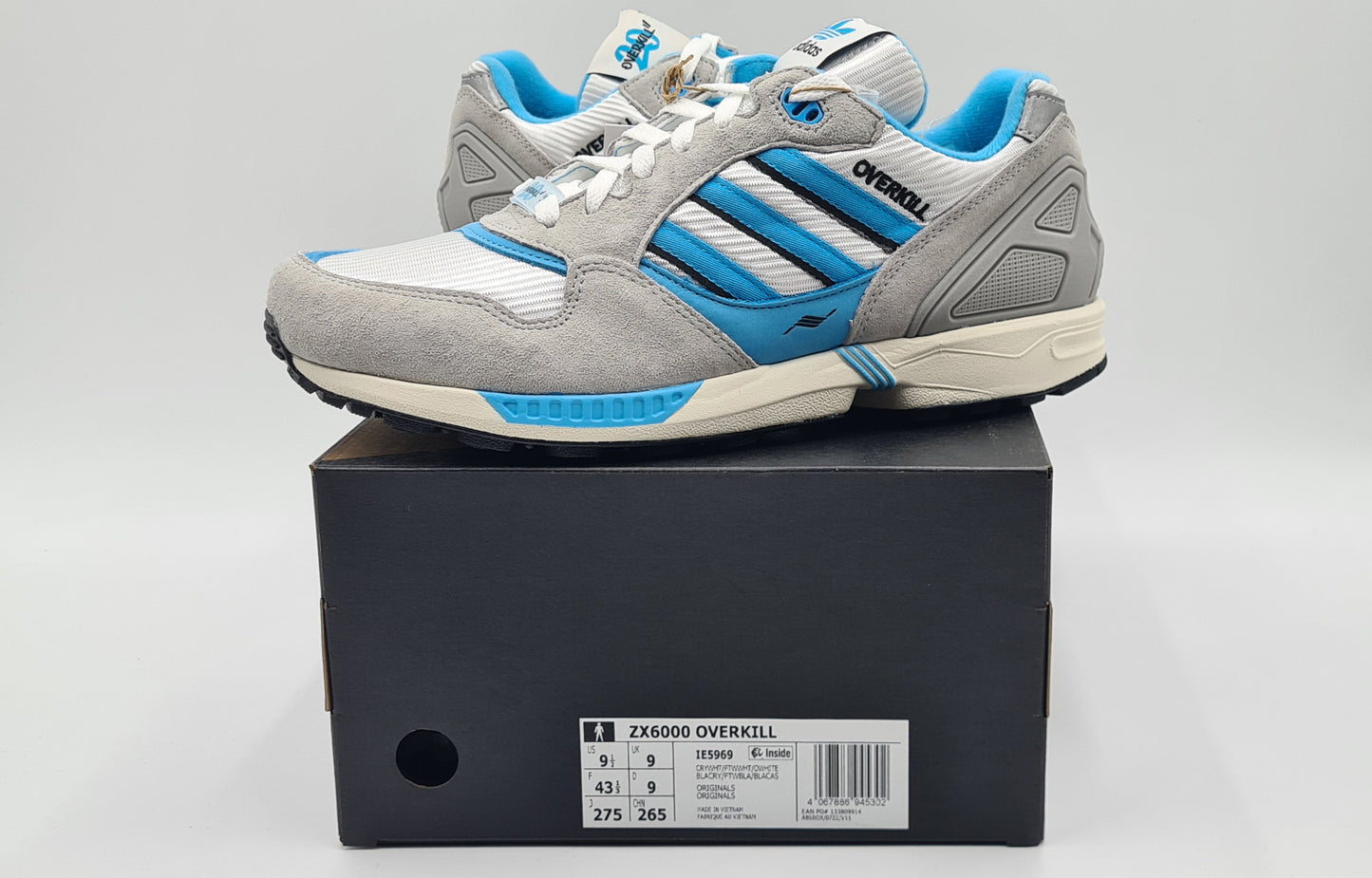 *NEW* 2023 Adidas ZX 6000 X Overkill UK 9 / EUR 43 1/3