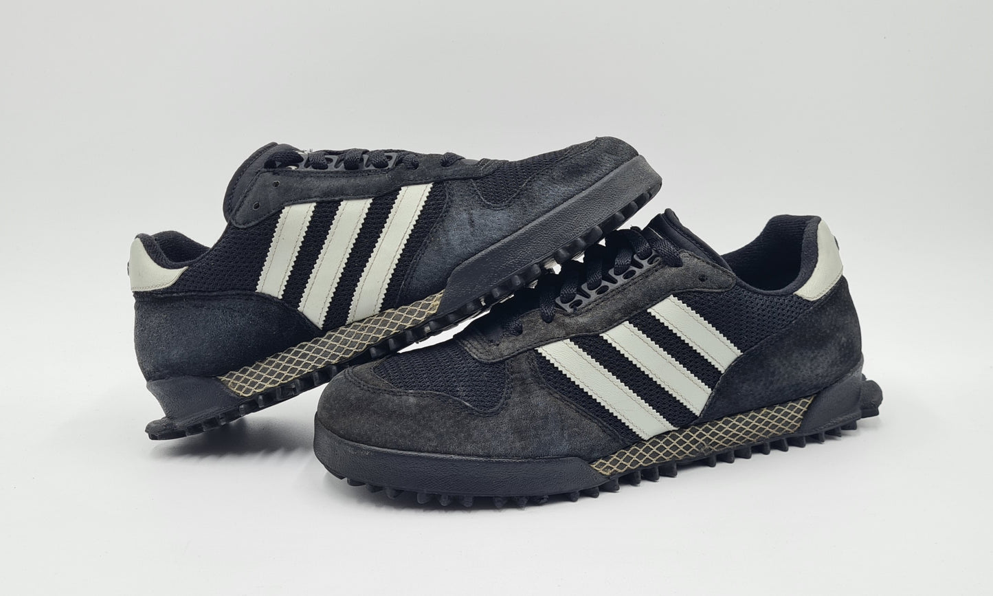 *Guter Zustand* 2001 Adidas Marathon TR Schwarz UK 9,5 / EUR 44