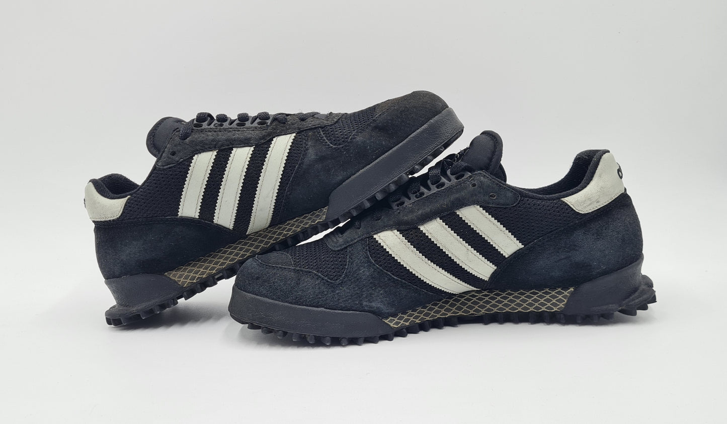 *Guter Zustand* 2001 Adidas Marathon TR Schwarz UK 9,5 / EUR 44