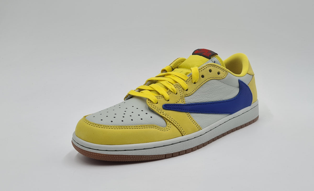 *NEU* 2024 Nike Air Jordan 1 Low Travis Scott Canary Yellow Gr. UK 7 / EUR 41
