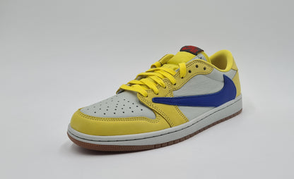 *NEU* 2024 Nike Air Jordan 1 Low Travis Scott Canary Yellow Gr. UK 7 / EUR 41