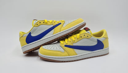*NEU* 2024 Nike Air Jordan 1 Low Travis Scott Canary Yellow Gr. UK 7 / EUR 41