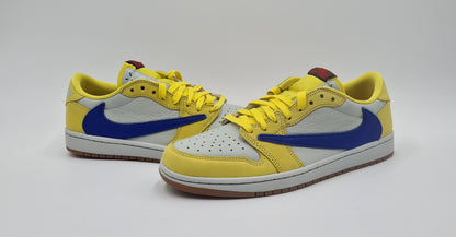 *NEU* 2024 Nike Air Jordan 1 Low Travis Scott Canary Yellow Gr. UK 7 / EUR 41