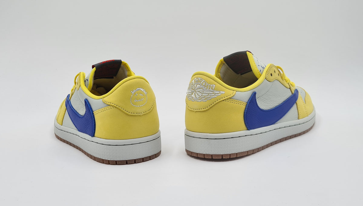 *NEU* 2024 Nike Air Jordan 1 Low Travis Scott Canary Yellow Gr. UK 7 / EUR 41