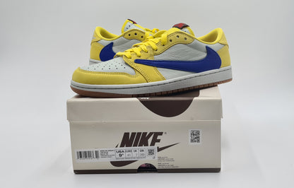 *NEU* 2024 Nike Air Jordan 1 Low Travis Scott Canary Yellow Gr. UK 7 / EUR 41