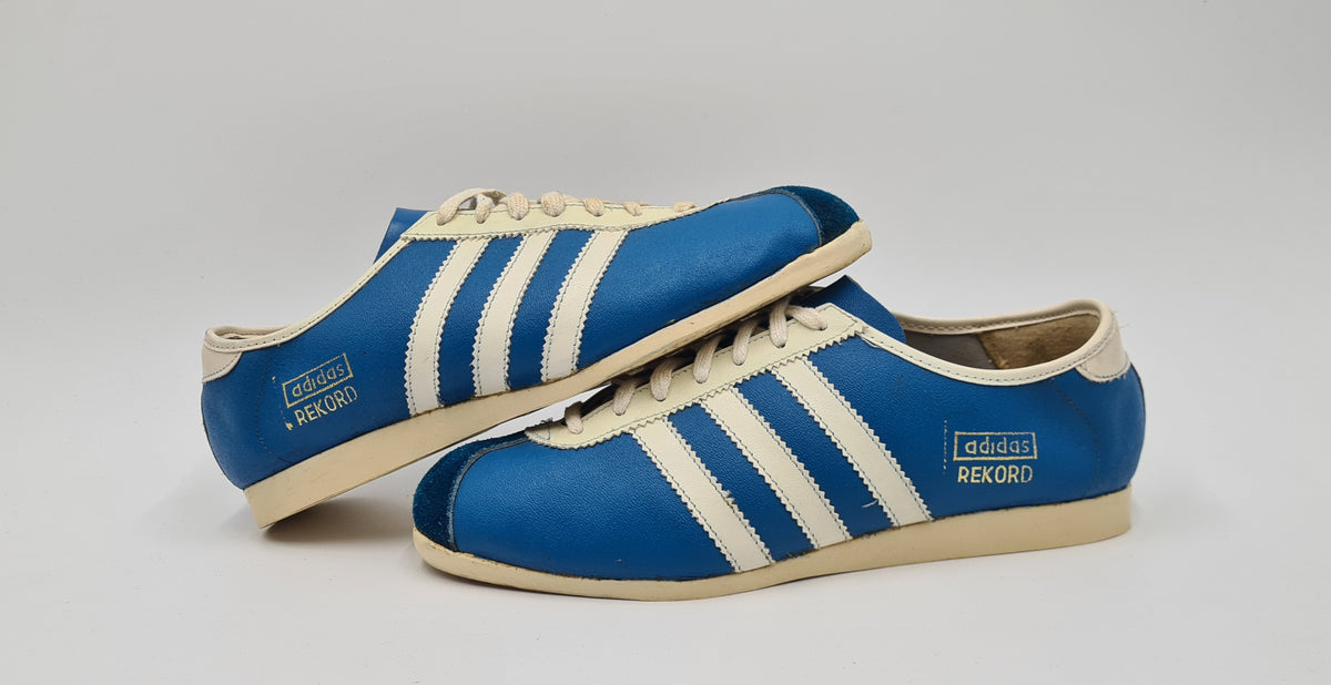 *NEW* Vintage 1980s Adidas Rekord Roumania 3 Stripe UK 8 / EUR 42