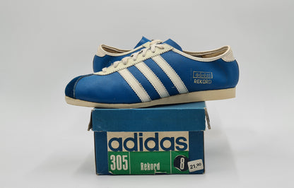 *NEW* Vintage 1980s Adidas Rekord Roumania 3 Stripe UK 8 / EUR 42
