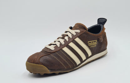 *WIE NEU* Vintage 2005 Adidas Chile 62 Sample Braun UK 8,5 / EUR 42 2/3