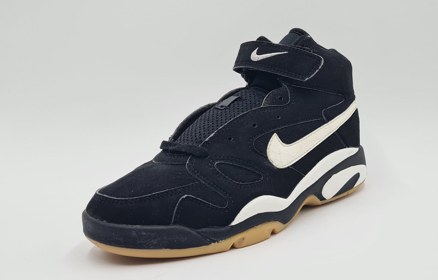 *NEU* Vintage 1993 Nike Air Indoor Trainer Schwarz Force Maestro UK 9 / EUR 44