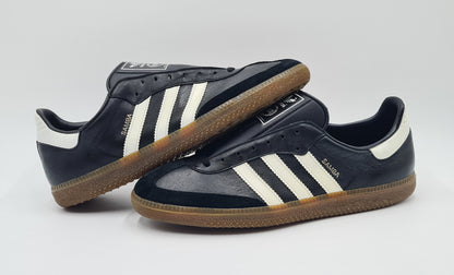 *NEU* Vintage 1980er Adidas Samba schwarz West Germany UK 9 / EUR 43 1/3