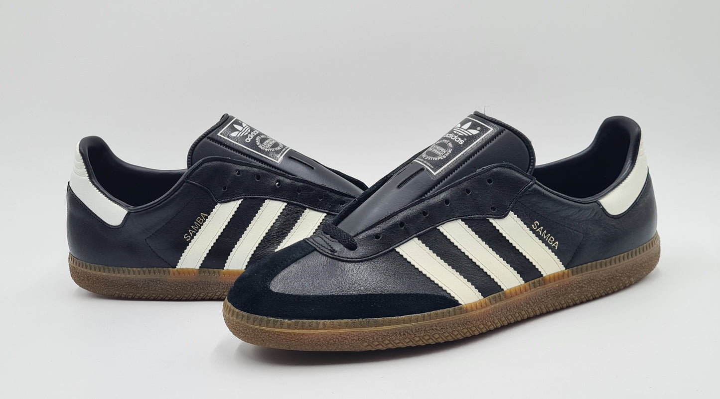 *NEU* Vintage 1980er Adidas Samba schwarz West Germany UK 9 / EUR 43 1/3
