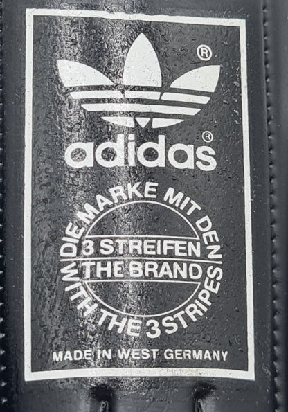*NEU* Vintage 1980er Adidas Samba schwarz West Germany UK 9 / EUR 43 1/3
