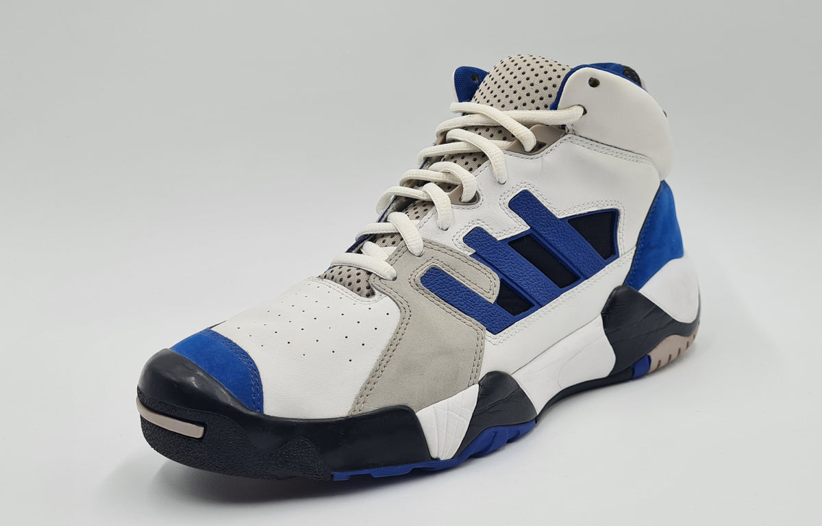 *TOP* 2008 Adidas Streetball Retro Weiß Blau Gr. UK 10,5 / EUR 45 1/3