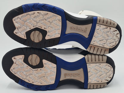 *TOP* 2008 Adidas Streetball Retro Weiß Blau Gr. UK 10,5 / EUR 45 1/3