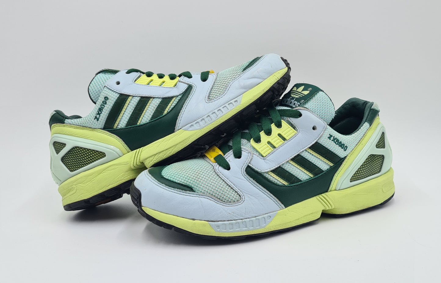 *Guter Zustand* 2006 Adidas ZX 8000 Grün Gr. UK 7,5 / EUR 41 1/3